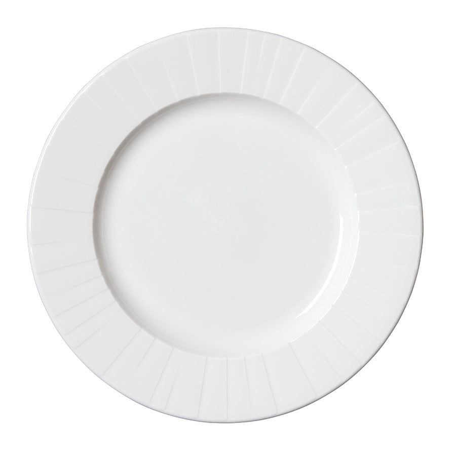 Steelite Alina Vitrified Porcelain White Round Mid Rim Plate 27cm Pack of 24