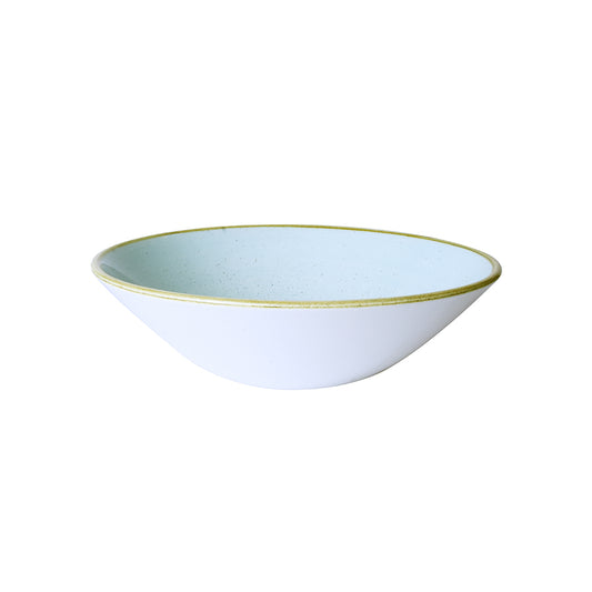 Churchill Stonecast Vitrified Porcelain Duck Egg Blue Round Coupe Bowl 22cm Pack of 6