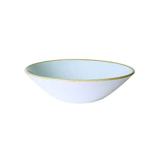 Churchill Stonecast Vitrified Porcelain Duck Egg Blue Round Coupe Bowl 19cm Pack of 6