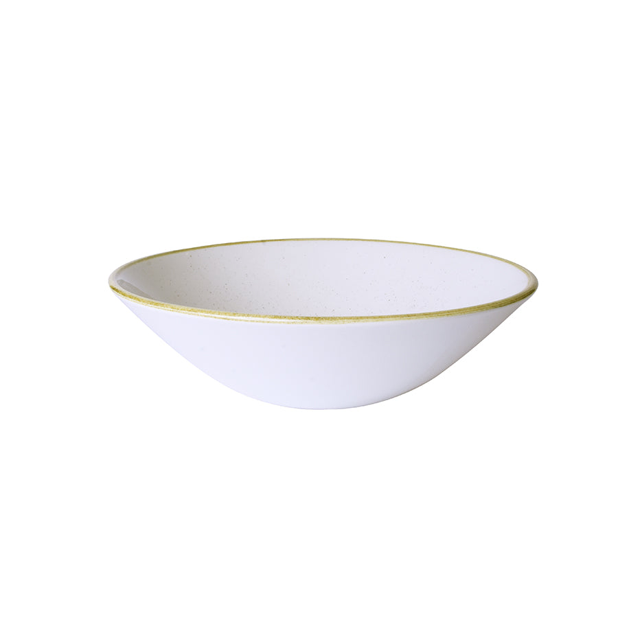 Churchill Stonecast Vitrified Porcelain Barley White Round Coupe Bowl 19cm Pack of 6