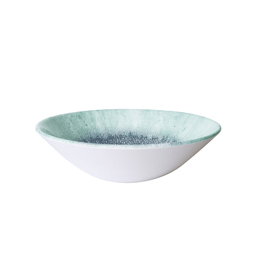 Churchill Studio Prints Fusion Vitrified Porcelain Fusion Blue Round Deep Coupe Bowl 22cm Pack of 6