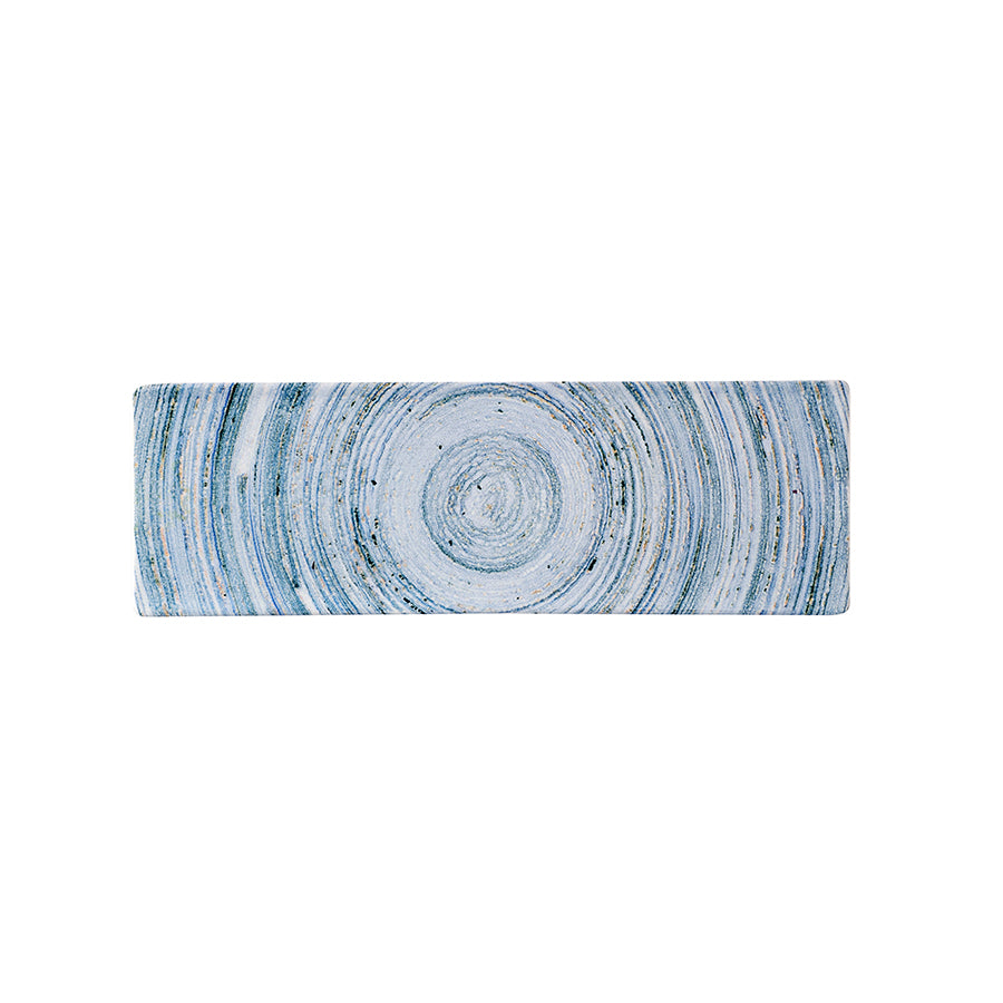 Churchill Elements Vitrified Porcelain Coast Blue Oblong Plate 32.3x10.5cm, 4 1/8x12 11/16in Pack of 6