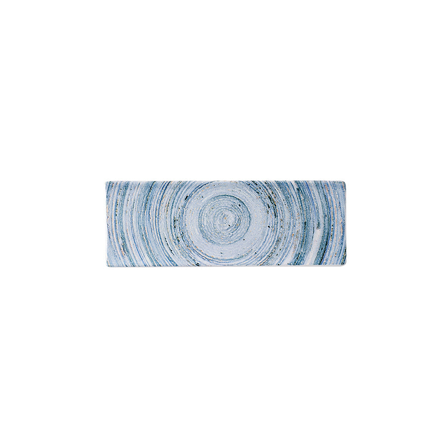 Churchill Elements Vitrified Porcelain Coast Blue Oblong Plate 25x8.8cm Pack of 6