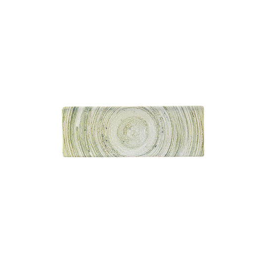 Churchill Elements Vitrified Porcelain Fern Green Rectangular Tasting Tray 25x8.8cm Pack of 6