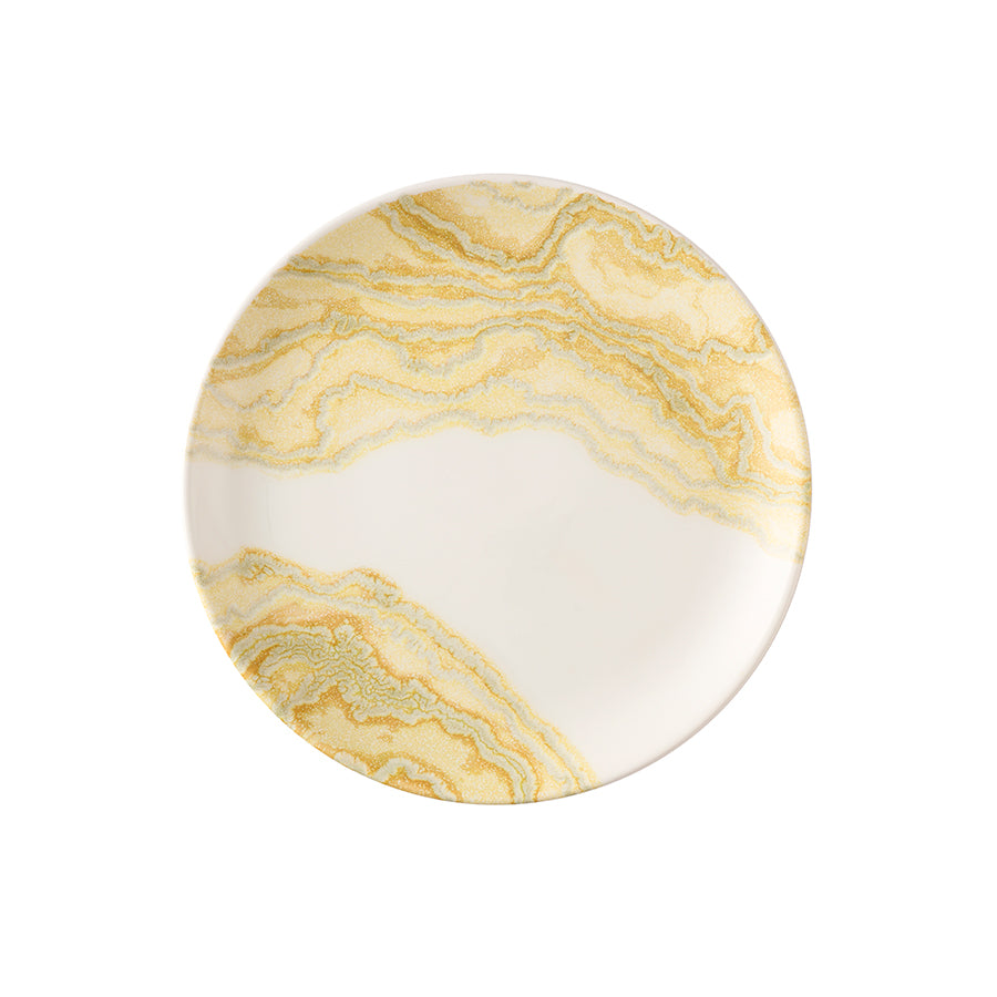 Churchill Tide Vitrified Porcelain Tide Gold Round Coupe Plate 28.8cm Pack of 12