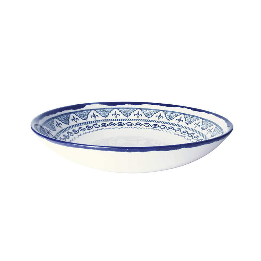 Dudson Harvest Mediterranean Moresque Vitrified Stoneware Blue Round Coupe Bowl 24.8cm Pack of 12