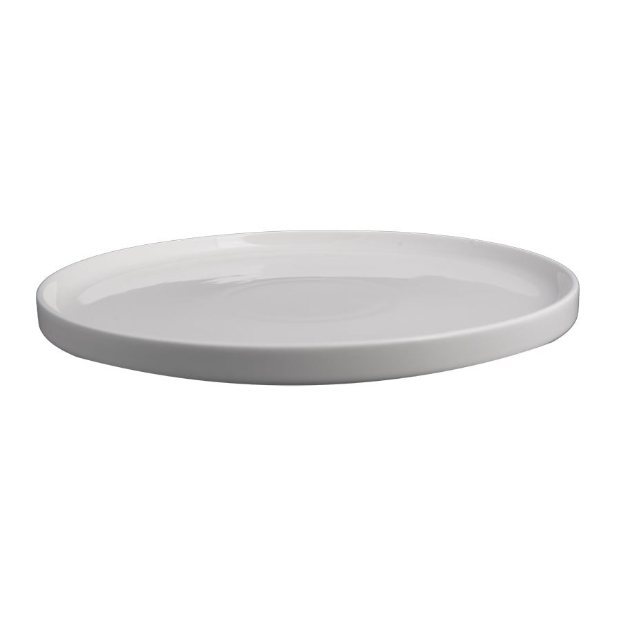 Creme Picasso Vitrified Porcelain White Stacking Plate 25cm Pack of 4