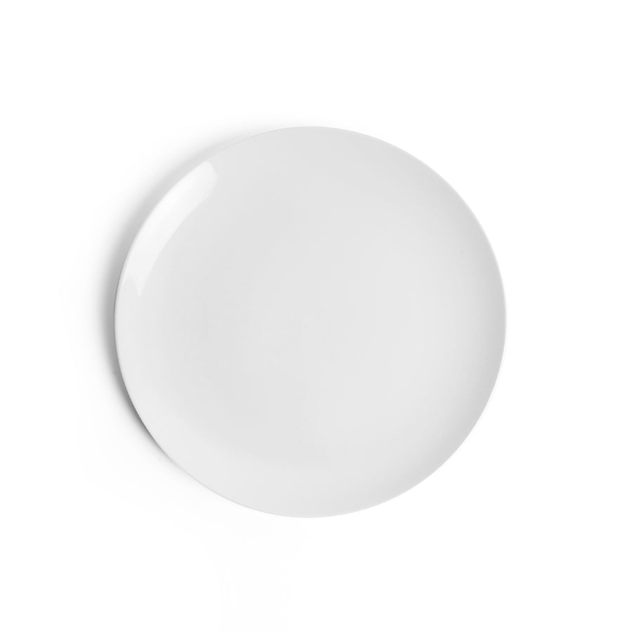 Creme Renoir Vitrified Porcelain White Round Kick Plate 24cm Pack of 12