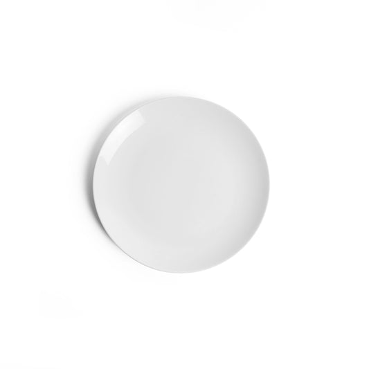 Creme Renoir Vitrified Porcelain White Round Kick Plate 18cm Pack of 12