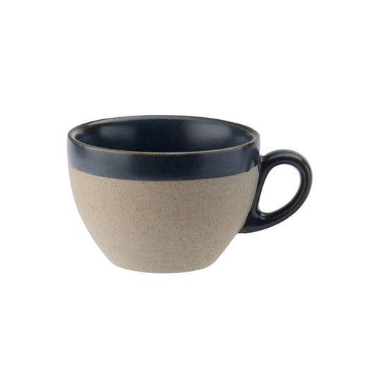 Utopia Ink Vitrified Porcelain Blue Round Cappuccino Cup 20cl 7oz Pack of 6