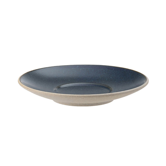 Utopia Ink Vitrified Porcelain Blue Round Cappuccino Saucer 14cm Pack of 6