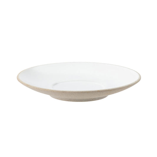 Utopia Manna Vitrified Porcelain White Round Cappuccino Saucer 14cm Pack of 6