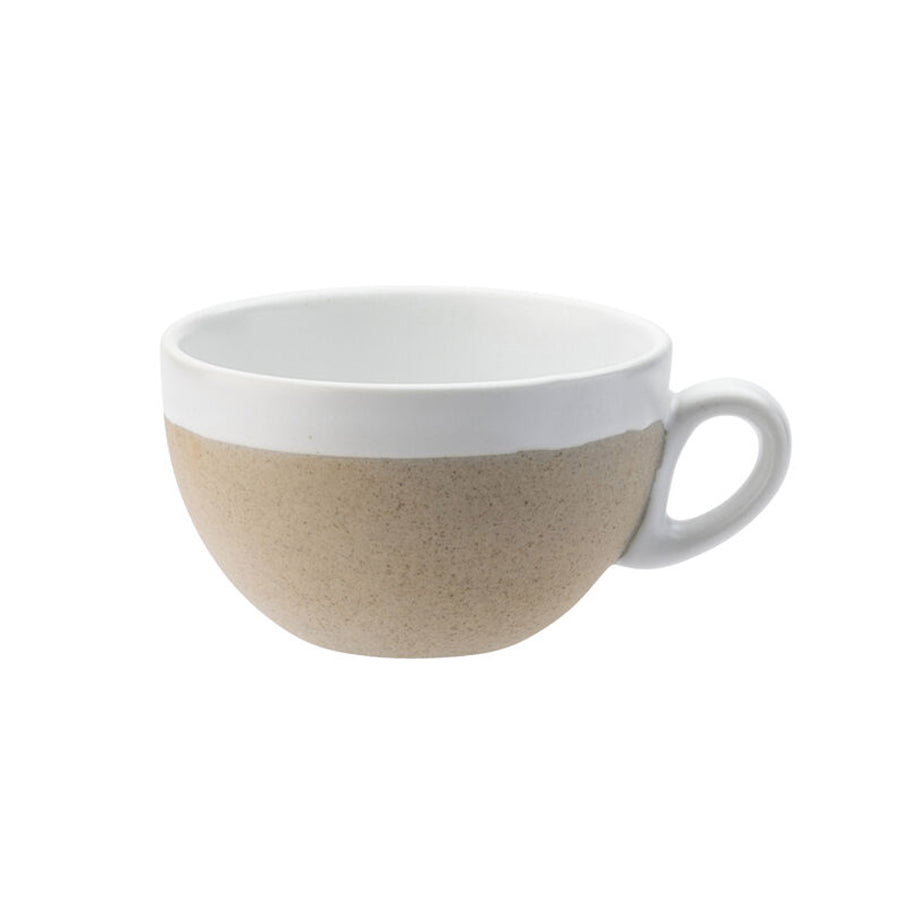 Utopia Manna Vitrified Porcelain White Round Latte Cup 30cl 10.5oz Pack of 6