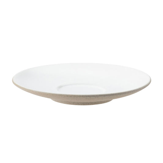 Utopia Manna Vitrified Porcelain White Round Latte Saucer 16.5cm Pack of 6