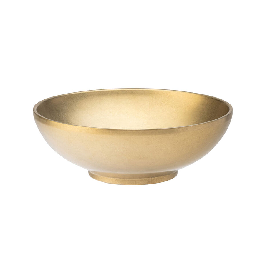 Utopia Artemis Rumbled Stainless Steel Gold Round Double Walled Bowl 18cm Pack of 6