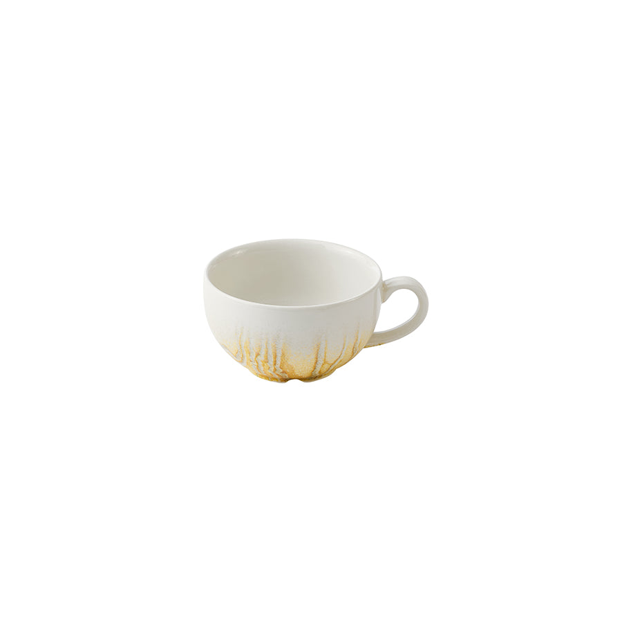 Churchill Tide Gold Vitrified Porcelain Cafe Cappuccino Cup 8oz Pack of 12