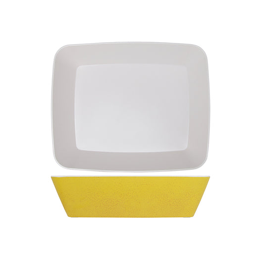 Creative Lemon Yellow Seville Melamine Deep Dish 27cm Pack of 4