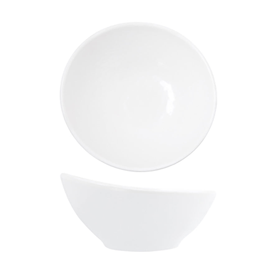 Creative White Osaka Melamine Curved Bowl 14cm Pack of 12