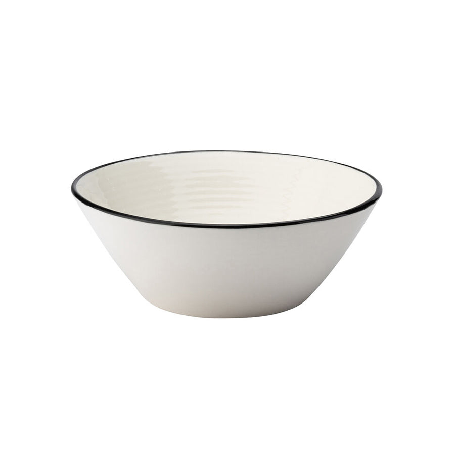 Utopia Homestead Black Conical Bowl 19.5cm Pack of 6