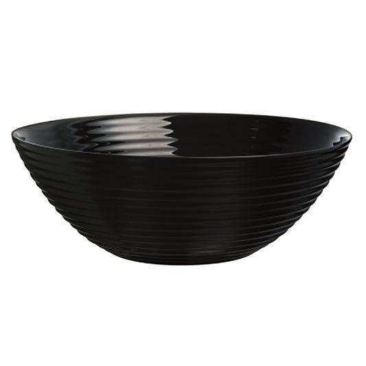 Luminarc Harena Tempered Opal Black Bowl 27cm Pack of 6