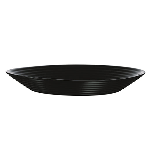 Luminarc Harena Tempered Opal Black Soup Plate 23cm Pack of 24