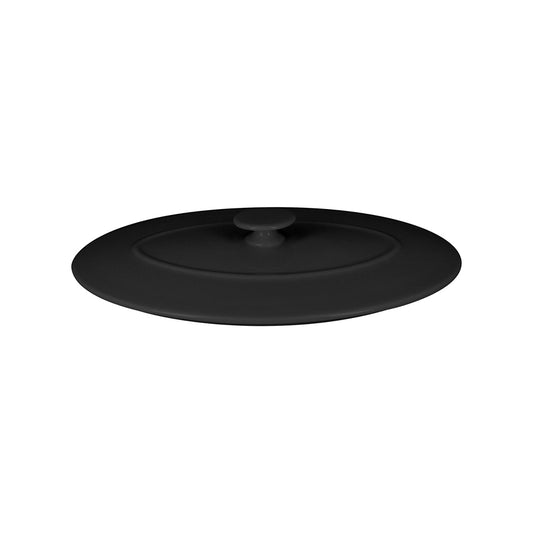 Rak Chef's Fusion Vitrified Porcelain Black Oval Platter Lid 26x17.5cm Pack of 3