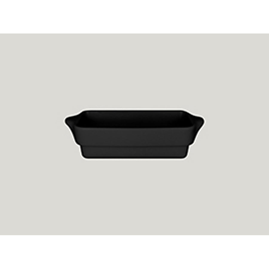 Rak Chef's Fusion Vitrified Porcelain Black Rectangular Tureen 20x10x6cm 67cl Pack of 3