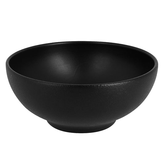 Rak Neofusion Vitrified Porcelain Black Round Noodle Bowl 15x6cm 63cl Pack of 6