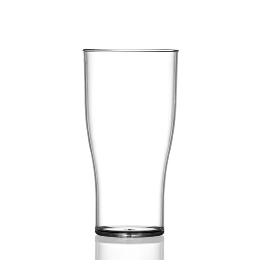 Plasma Neon Polycarbonate Nucleated Beer Glass 57cl CE Stamped @ 1 Pint Pack of 48