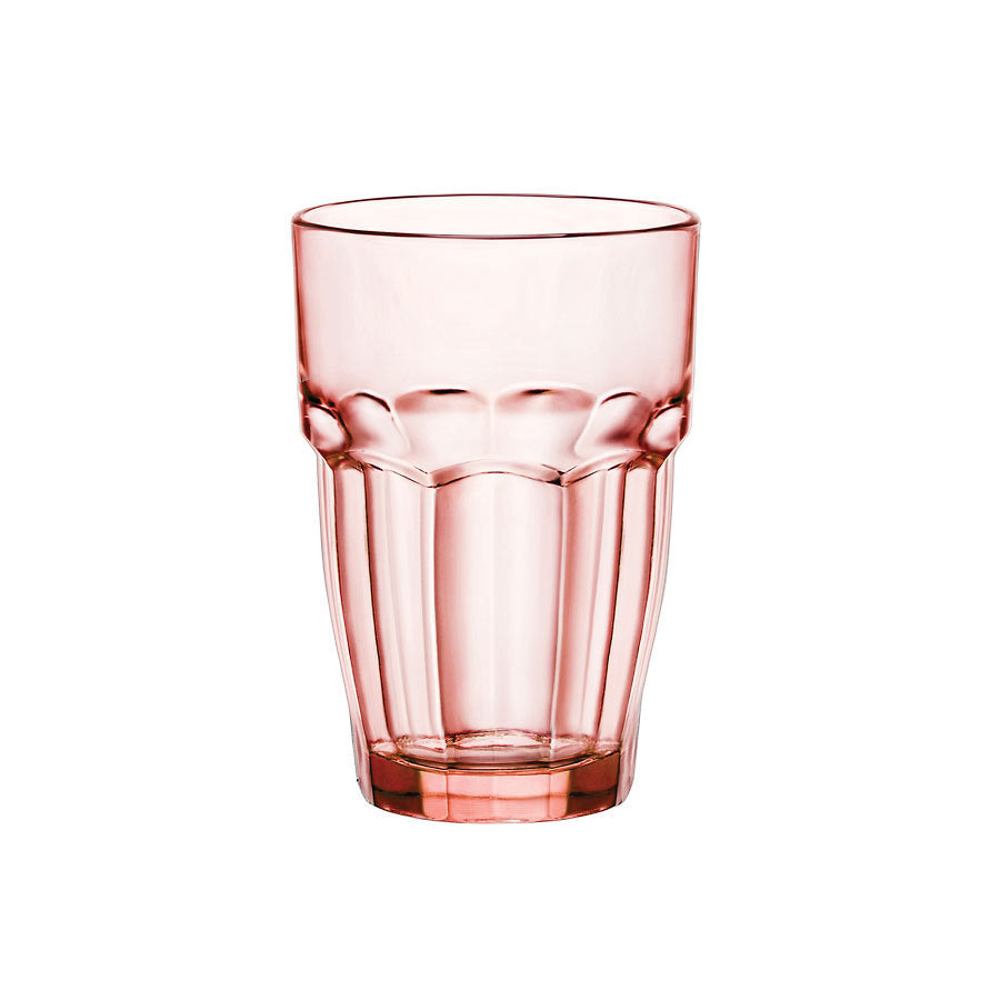 Bormioli Rocco Rock Bar Lounge Long Drink Glass Pink 12.5oz 37cl Pack of 24