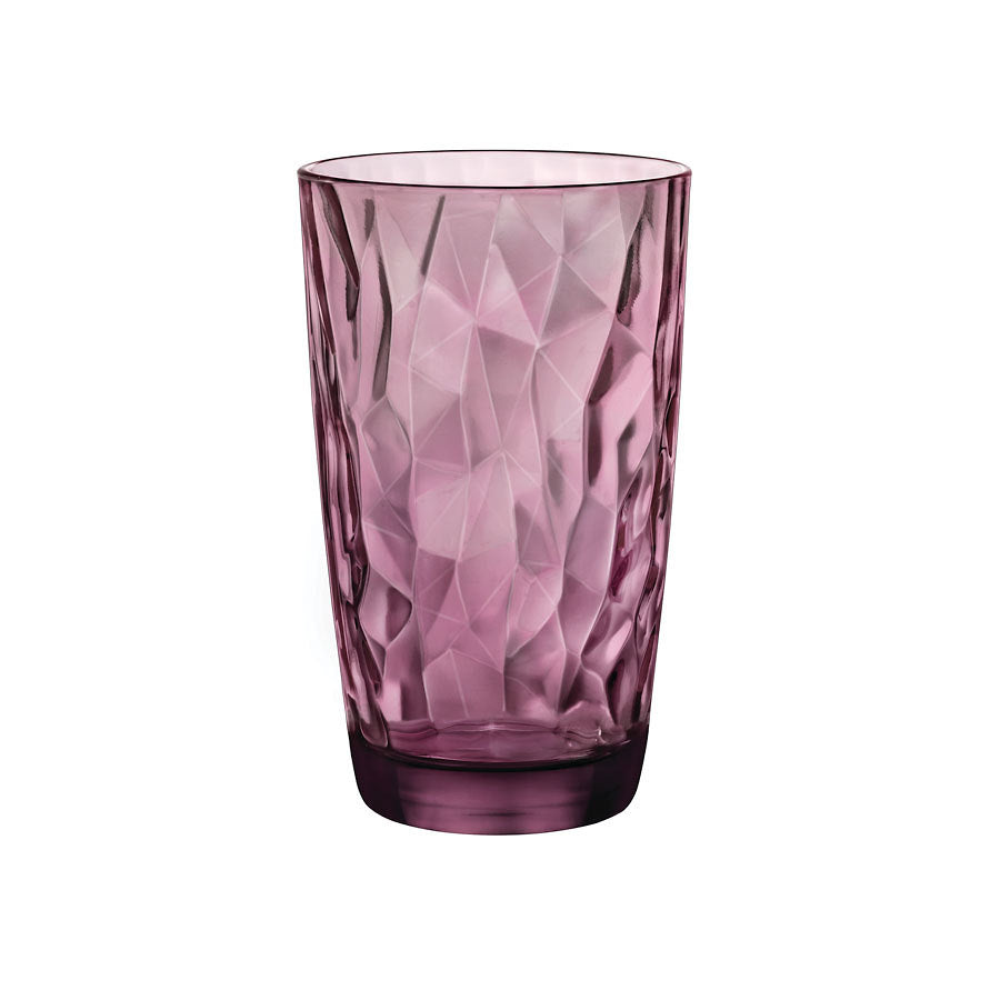 Bormioli Rocco Diamond Cooler Glass Purple 16oz 47cl Pack of 6