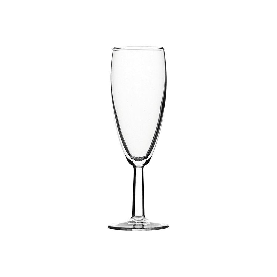 Pasabahce Saxon Toughened Glass Champagne Flute 5.25oz 15cl Pack of 12