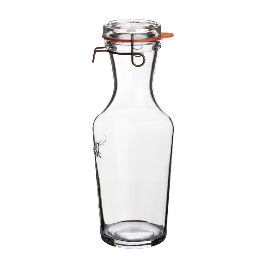 Luigi Bormioli Lock-Eat Crystal Glass Carafe 35oz Pack of 12