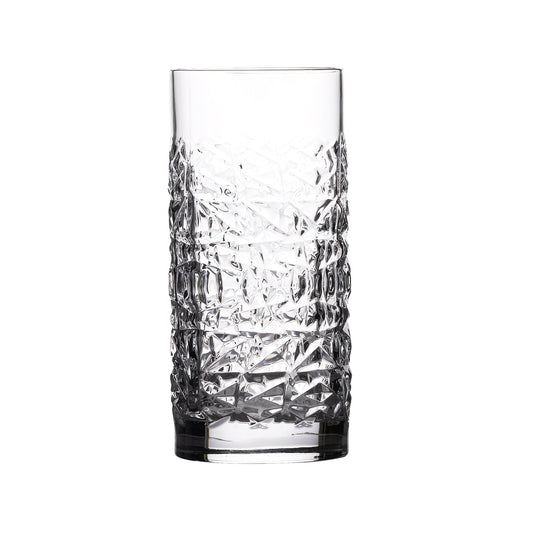 Luigi Bormoili Mixology Crystal Texture Cooler Glass 17oz 48cl Pack of 12