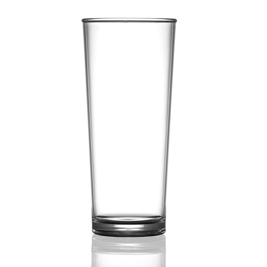 Plasma Neon Polycarbonate Nucleated Beer Glass 20oz CE Stamped @ 1 Pint Pack of 24