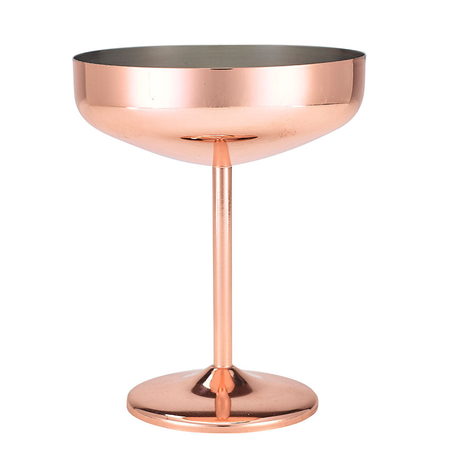 GenWare Copper Plated Cocktail Coupe Glass 10.5oz 30cl