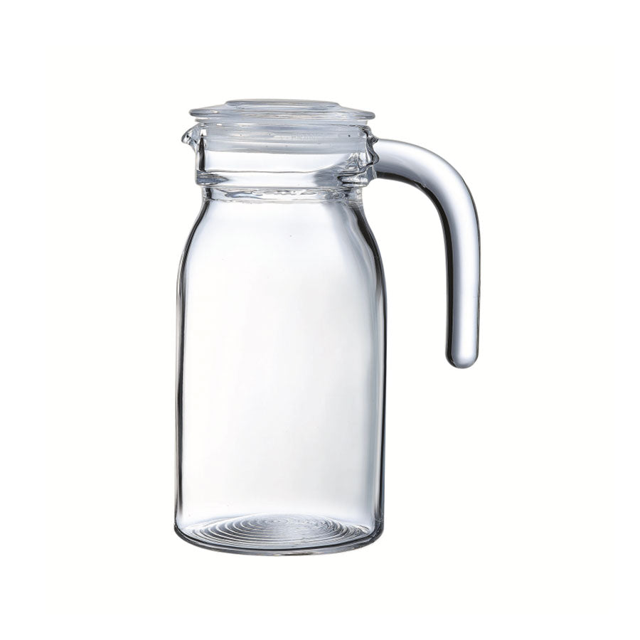 Arcoroc Spring Jug with Glass Lid 0.75 ltr Pack of 6