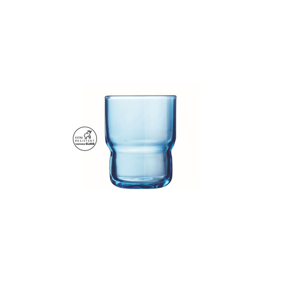 Arcoroc Log Brush Blue Tumbler 16cl Pack of 48