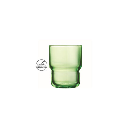 Arcoroc Log Brush Green Tumbler 16cl Pack of 48