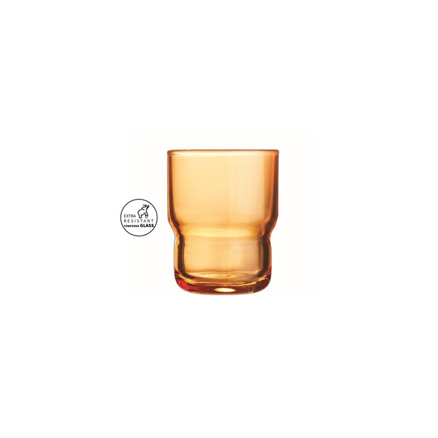 Arcoroc Log Brush Orange Tumbler 16cl Pack of 48