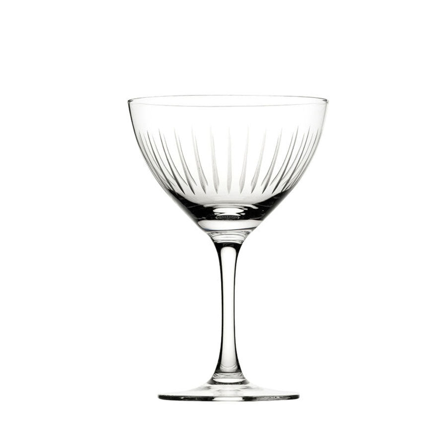 Utopia Raffles Lines Crystal Martini Glass 6.5oz 19cl Pack of 6