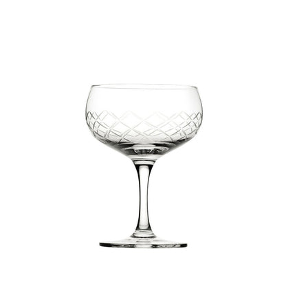 Utopia Raffles Diamond Crystal Glass Coupe 5.5oz 16cl Pack of 6