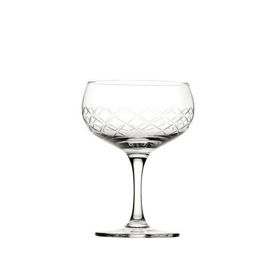 Utopia Raffles Diamond Crystal Glass Coupe 5.5oz 16cl Pack of 6