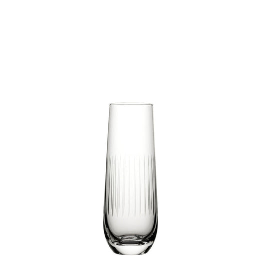 Utopia Raffles Lines Crystal Stemless Champagne Glass 10.5oz 30cl Pack of 6