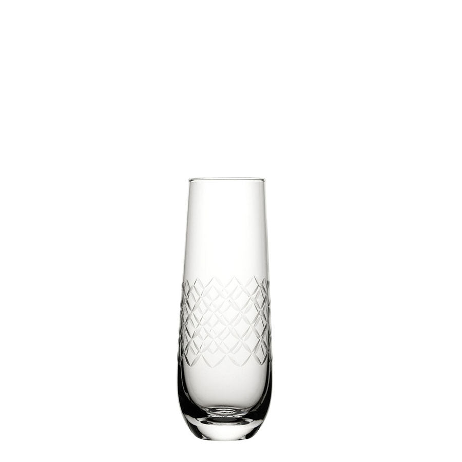 Utopia Raffles Diamond Crystal Champagne Glass 10.5oz 30cl Pack of 6