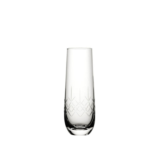 Utopia Raffles Vintage Crystal Champagne Glass 10.5oz 30cl Pack of 6