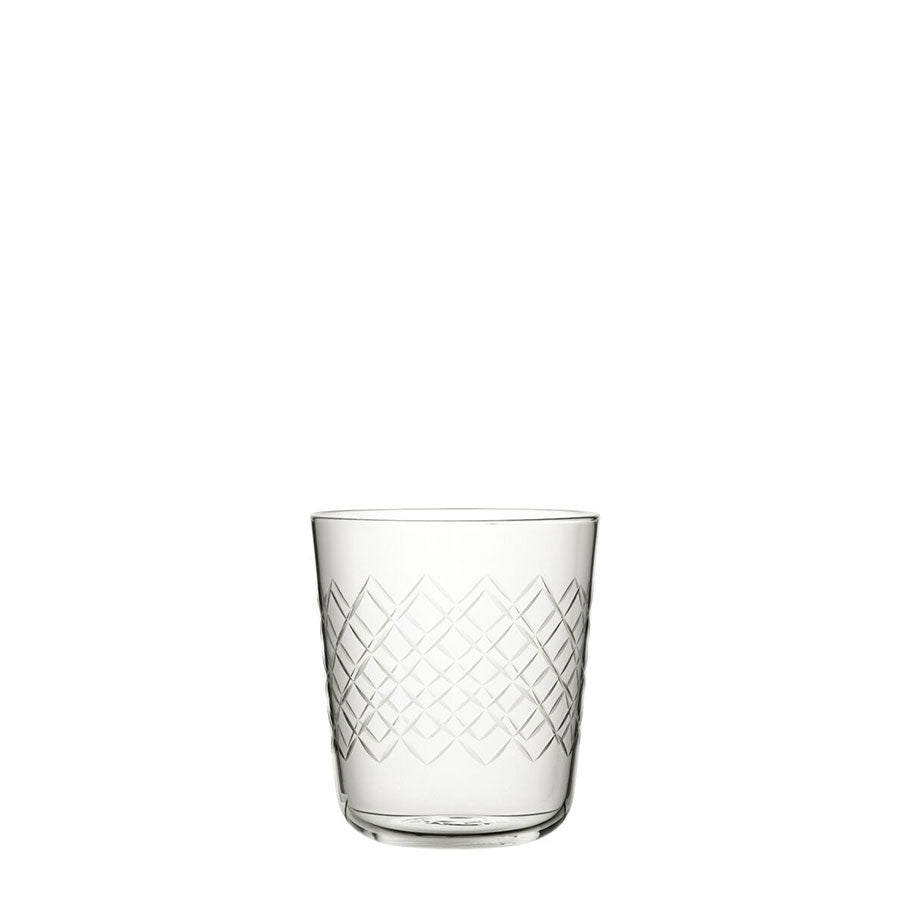 Utopia Raffles Diamond Crystal Glass Tumbler 12.5oz 36cl Pack of 6