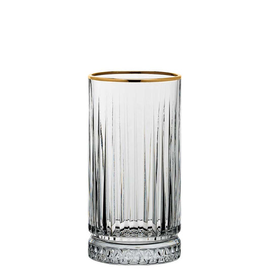 Pasabahce Elysia Glass Hiball With Gold Rim 15oz 45cl Pack of 12