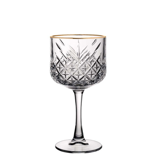 Pasabahce Timeless Vintage Cocktail Glass With Gold Rim 19.25oz Pack of 24