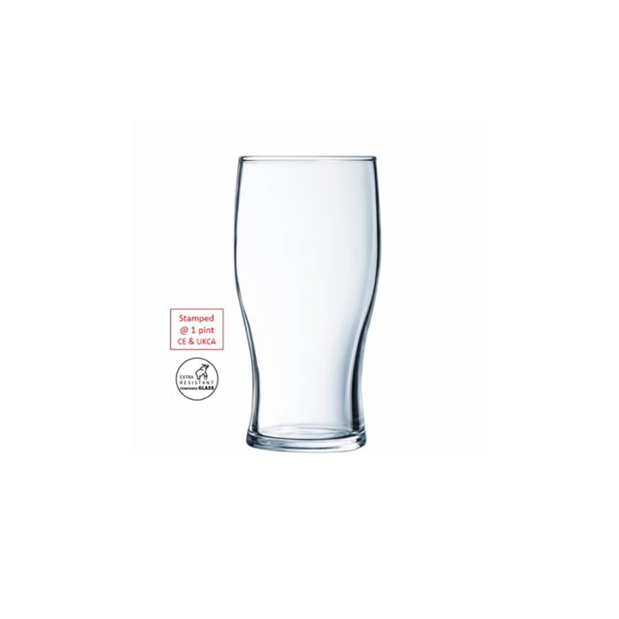 Arcoroc Tulip Beer Glass 57cl 20oz UKCA-CE 1pt Pack of 24